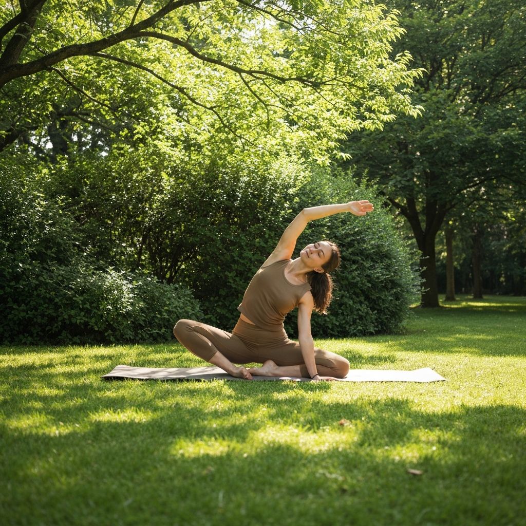 Conceptual illustration of lifestyle balance